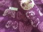 Sarong mit fantasie mit Schmetterlingen violett / weiss P18-105